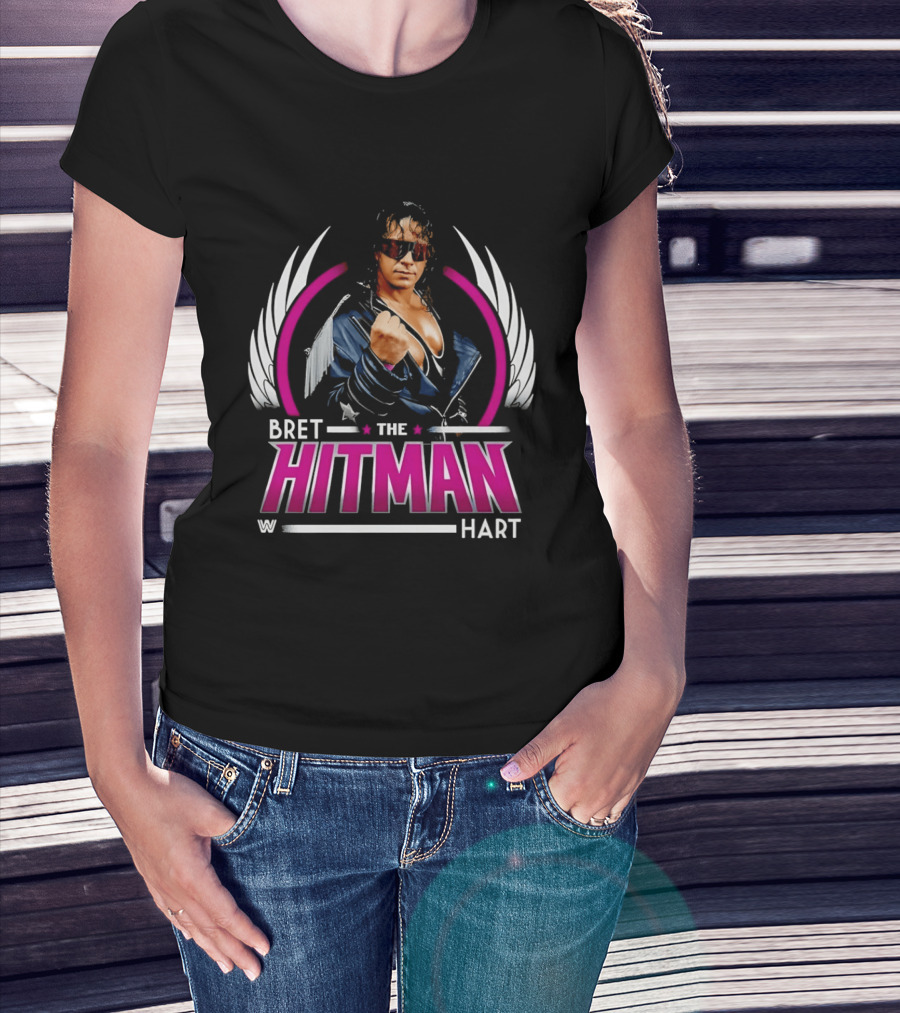 Bret Hart The Hitman Wings WWE T-Shirt