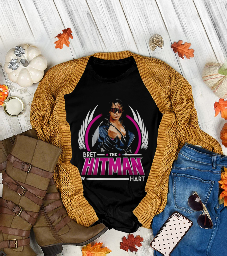 Bret Hart The Hitman Wings WWE T-Shirt