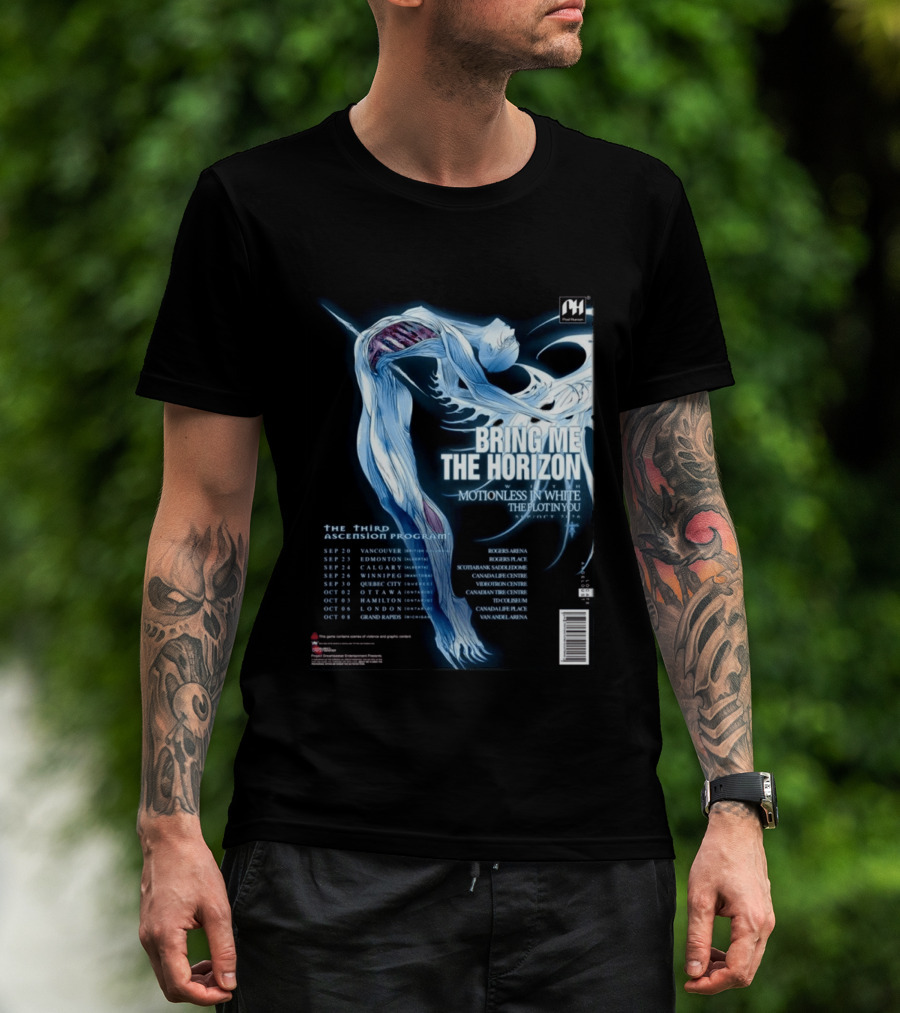 Bring Me The Horizon Motionless In White The Plot In You 2026 North America Tour T-Shirt