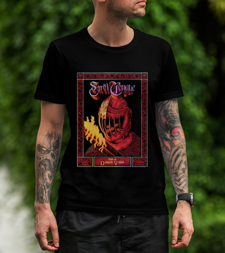 Earth Tongue August 16th 2023 Field Of Dungeon Vision Lyons Colorado T-Shirt