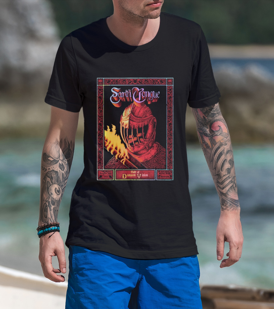 Earth Tongue August 16th 2023 Field Of Dungeon Vision Lyons Colorado T-Shirt