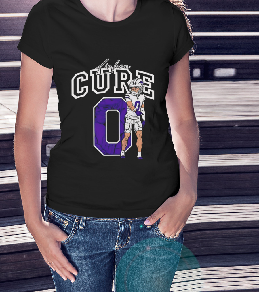 Kansas State University Linkon Cure 0 Football Player T-Shirt