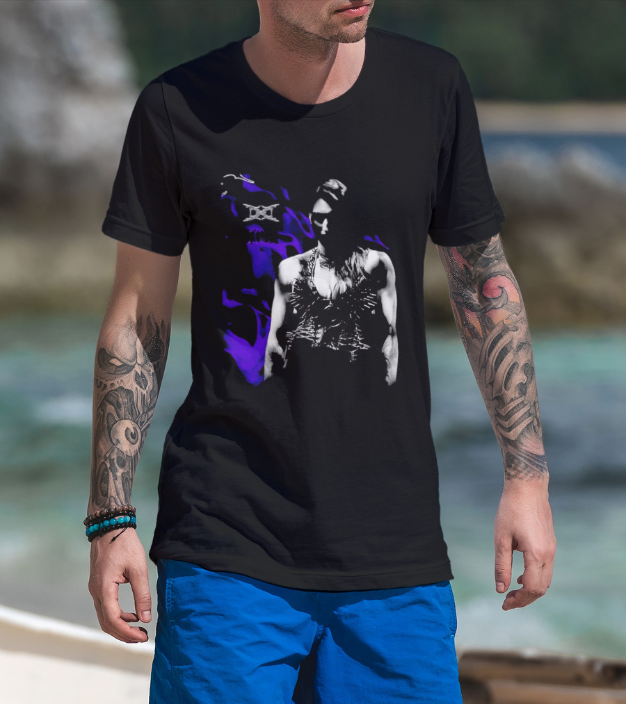 Ken Carson Rhea Ripley WWE Spiked Outfit Collage With Abstract Purple Accents T-Shirt