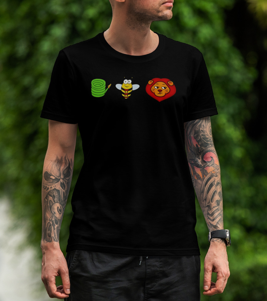 Hose Bee Lion Meme Visual Wordplay Fun T-Shirt
