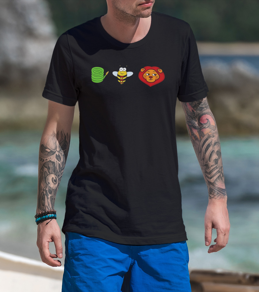 Hose Bee Lion Meme Visual Wordplay Fun T-Shirt