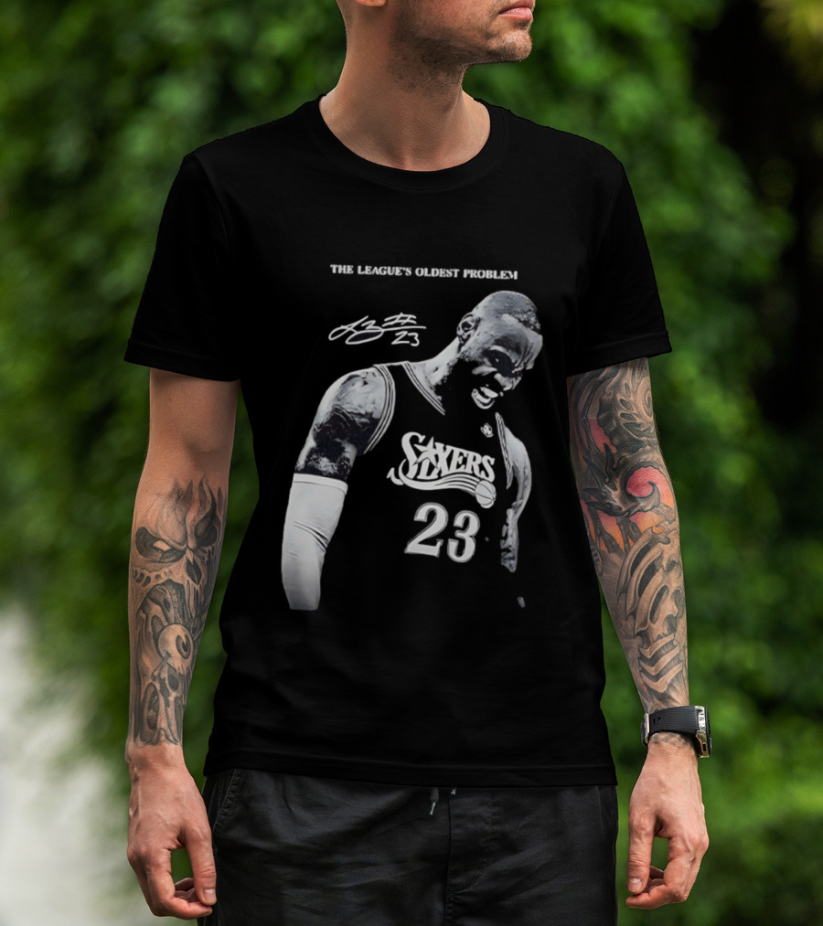 The League's Oldest Problem LeBron James Sixers 23 T-Shirt