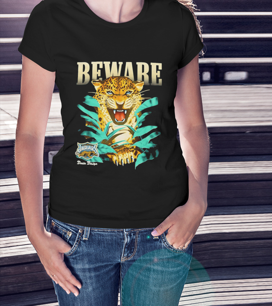 Jacksonville Jaguars Beware Logo Puma Blanca T-Shirt