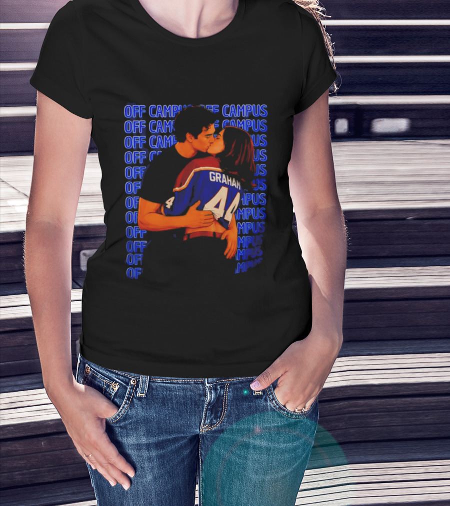 Off Campus Graham And Hannah Hockey Romance Kissing Scene T-Shirt