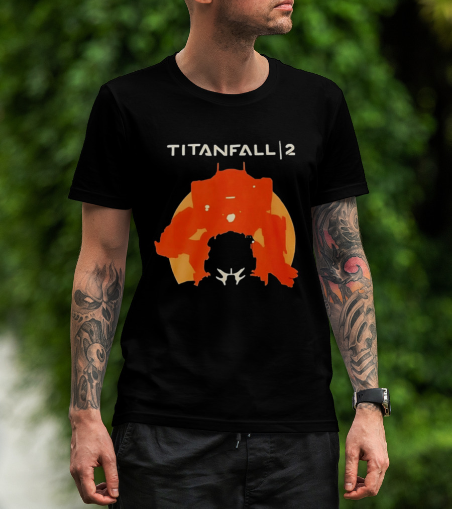 Rip Vince Zampella Titanfall 2 Orange Mech T-Shirt