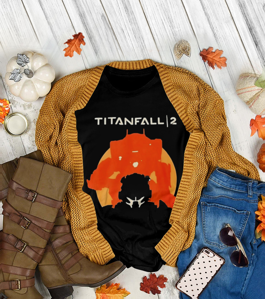 Rip Vince Zampella Titanfall 2 Orange Mech T-Shirt