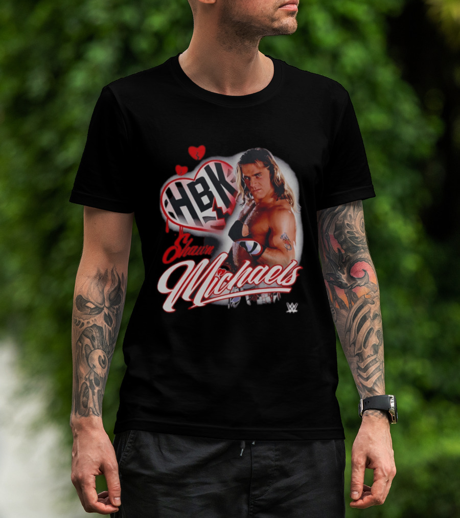 Shawn Michaels WWE HBK Heartbreak Kid Wrestling T-Shirt