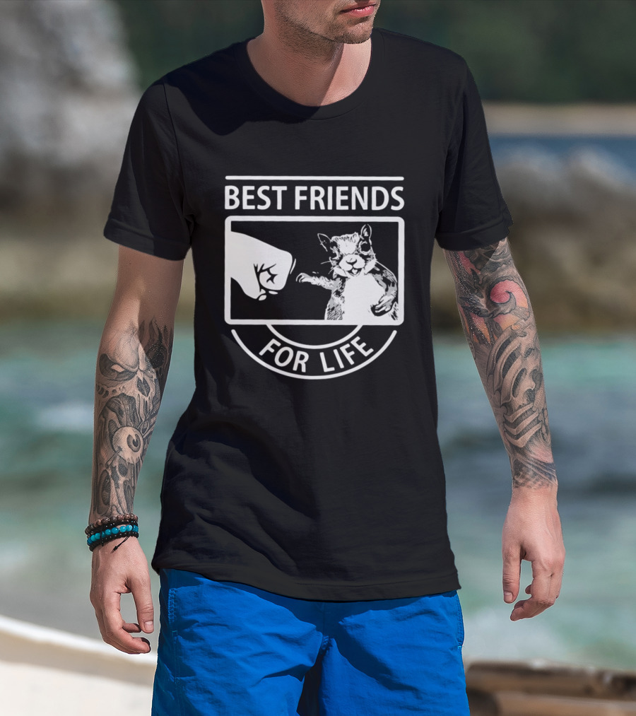 Best Friends For Life Squirrel Fist Bump T-Shirt