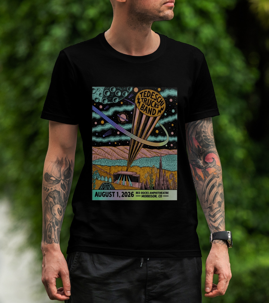 Tedeschi Trucks Band Red Rocks Amphitheatre Morrison CO August 1 2026 Cosmic T-Shirt