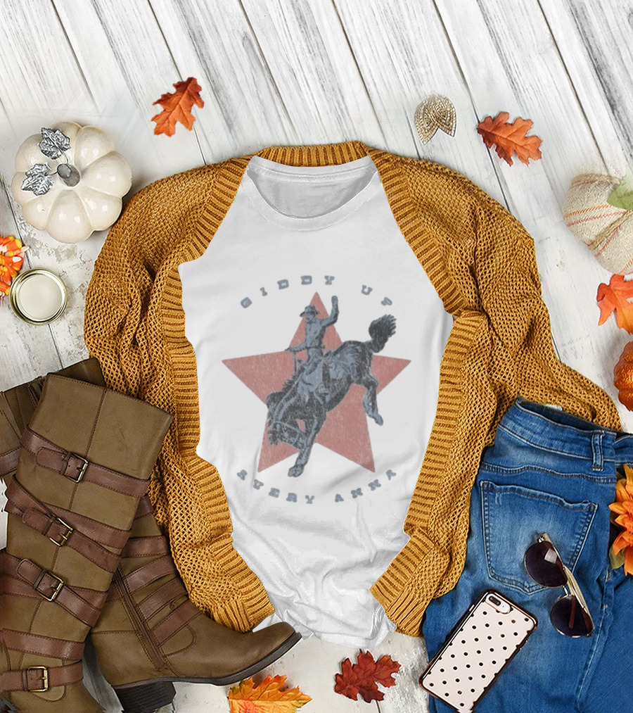 Giddy Up Avery Anna Star Rodeo Cowboy T-Shirt