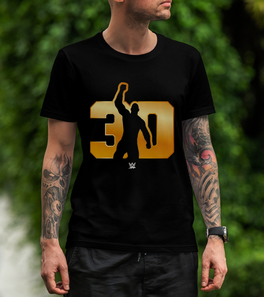 The Rock 30 WWE Years Anniversary Celebration T-Shirt