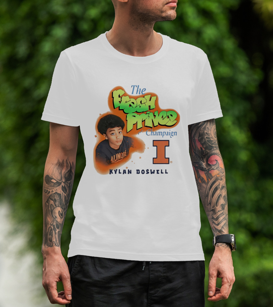 Kylan Boswell Illinois Fighting Illini The Fresh Prince Of Champaign T-Shirt