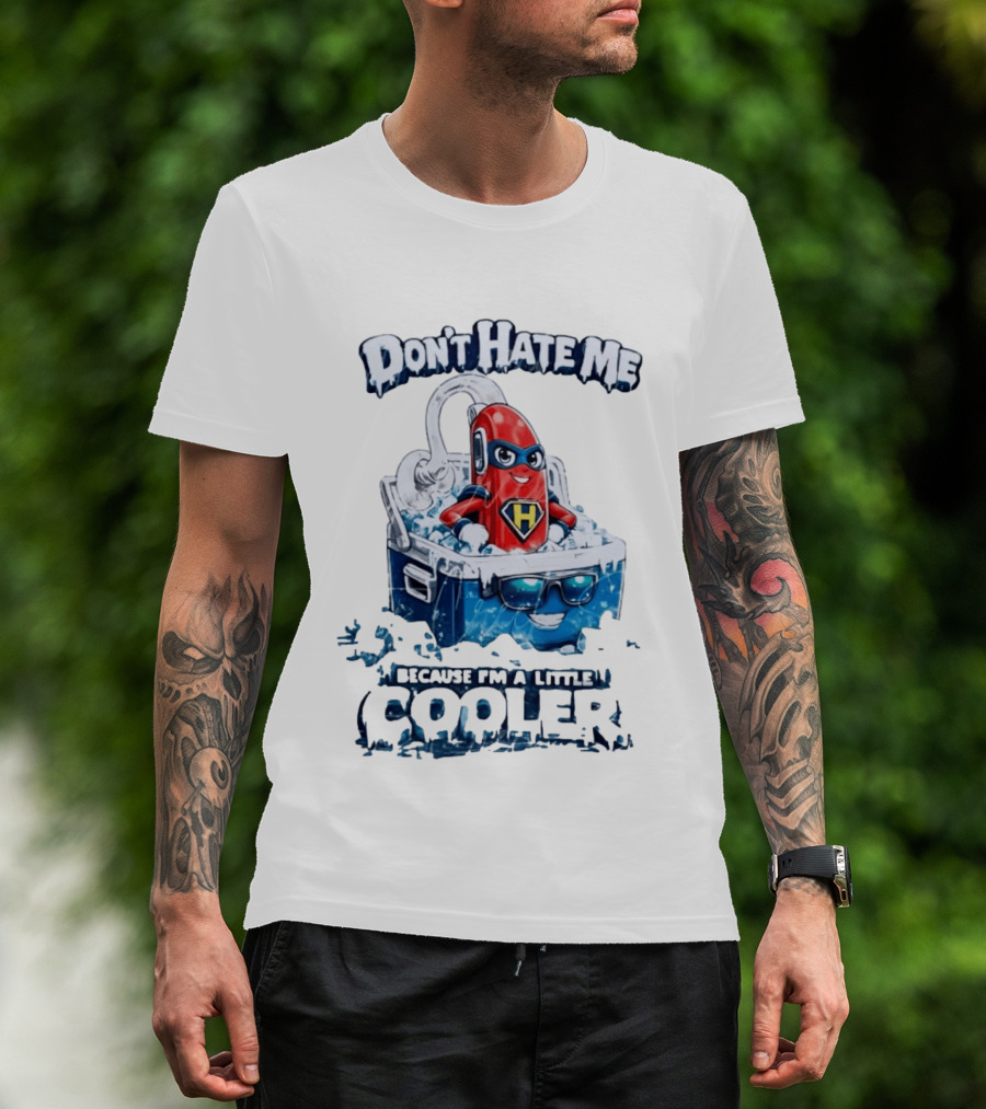 Don't Hate Me Because I'm A Little Cooler Superhero Ice Chest With Hero T-Shirt