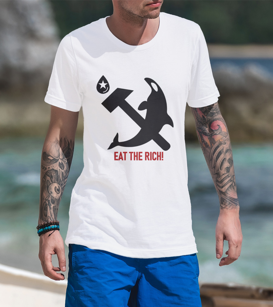 Eat The Rich Orca Hammer Star T-Shirt