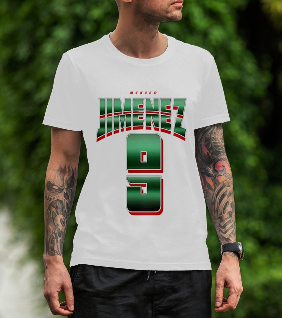 Mexico Jimenez 9 El Tri Number Name T-Shirt