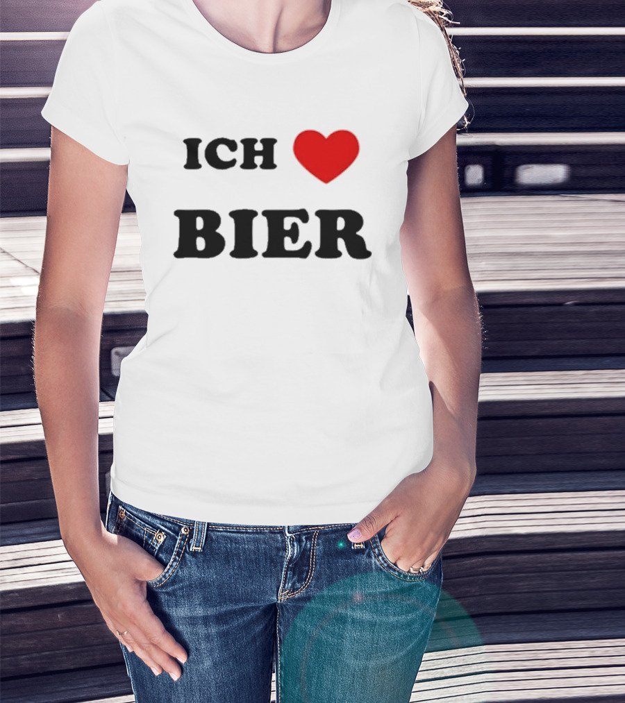 Ich Love Bier Heart Germany T-Shirt