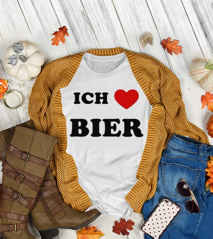 Ich Love Bier Heart Germany T-Shirt