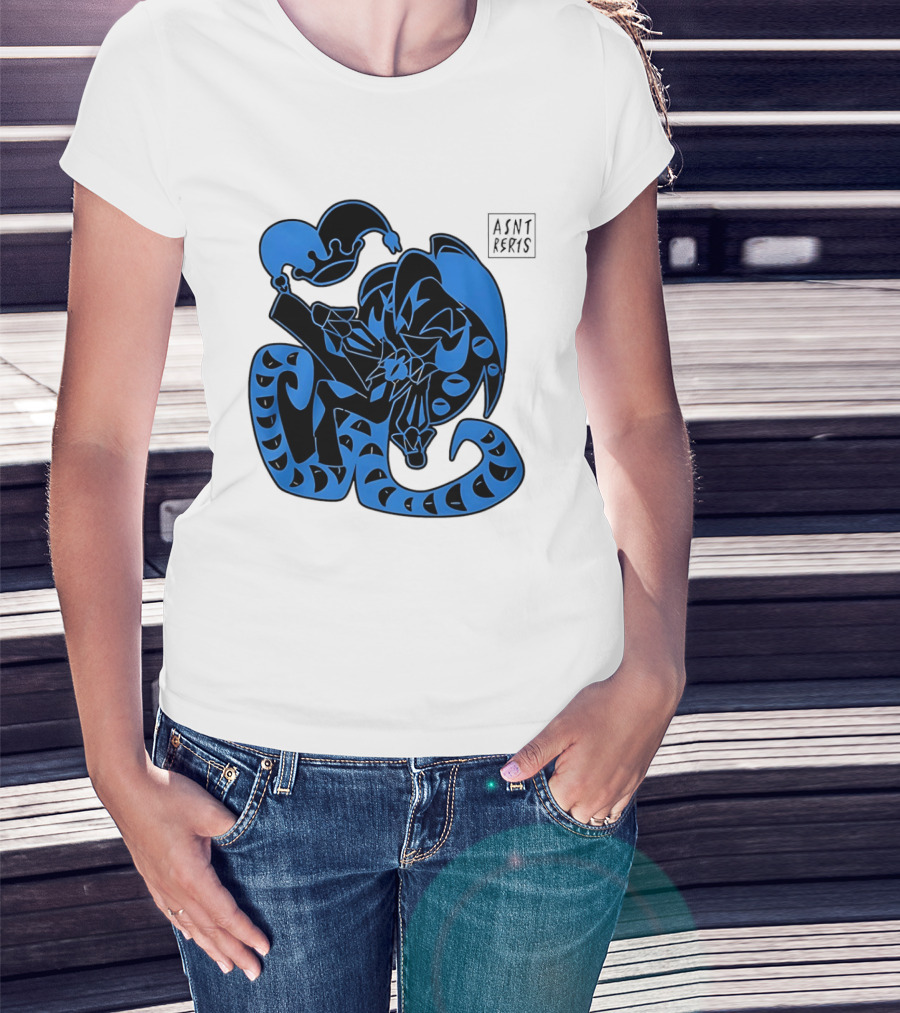 Shadow Milk Cookie Run A4NT Peeking Jester Snake T-Shirt