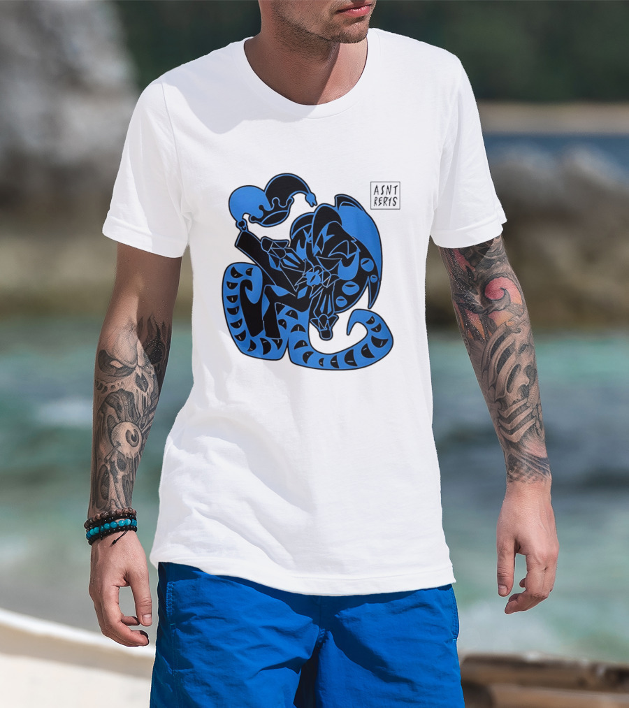 Shadow Milk Cookie Run A4NT Peeking Jester Snake T-Shirt