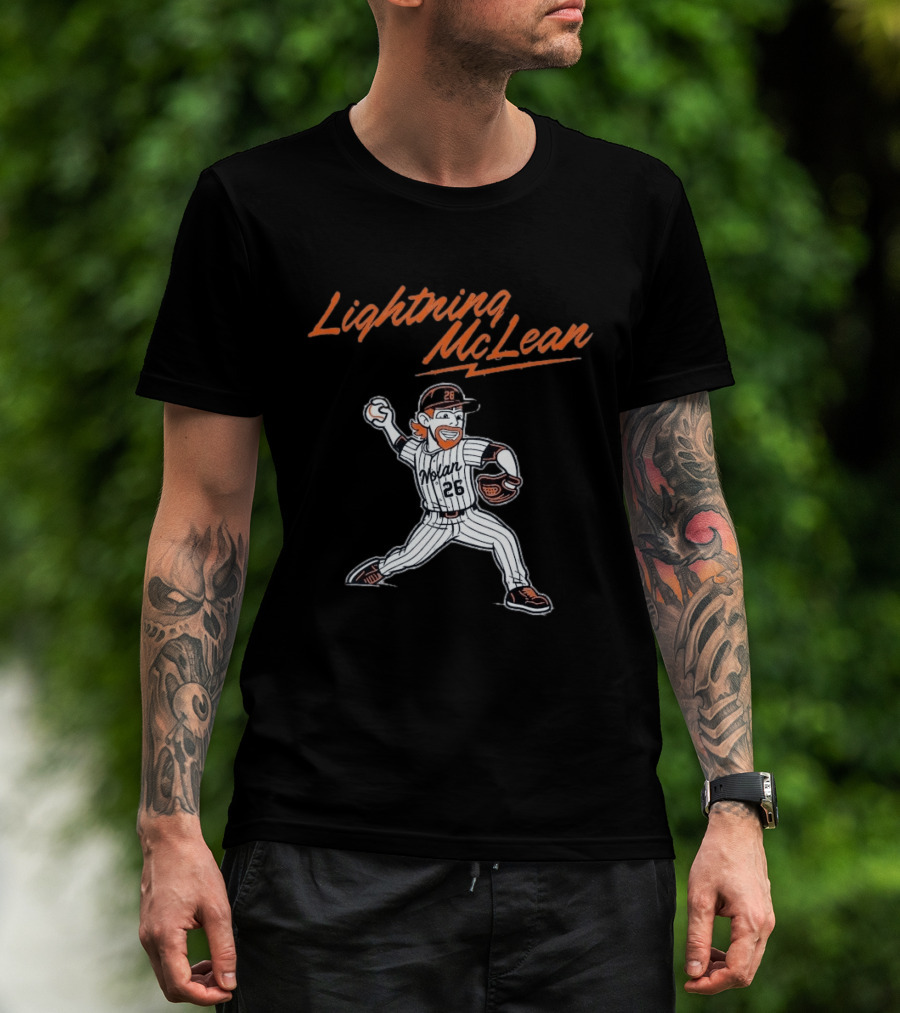 Lightning McLean Nolan 26 New York Mets T-Shirt
