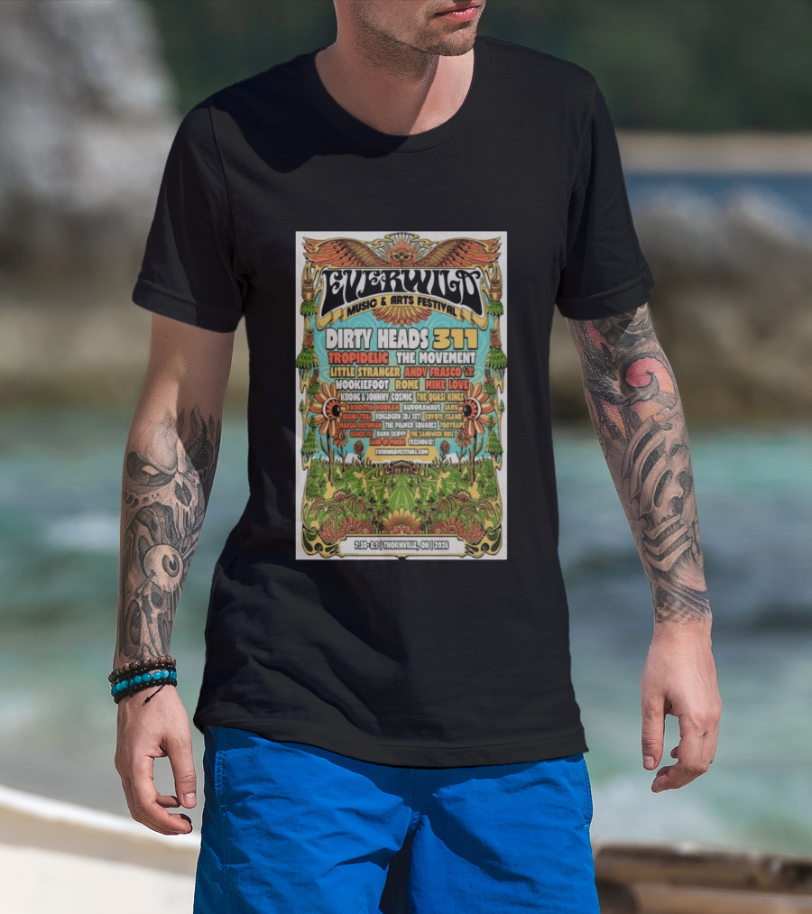 Everwild Music Arts Festival Dirty Heads 311 Tropidelic July August 2026 Thornville T-Shirt