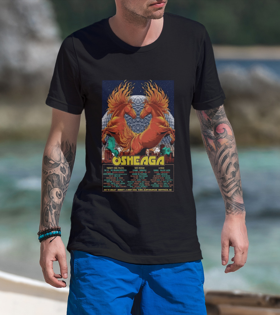 Osheaga Montreal QC 2026 Twenty One Pilots Lorde Concert Parc Jean Drapeau Limited Edition T-Shirt