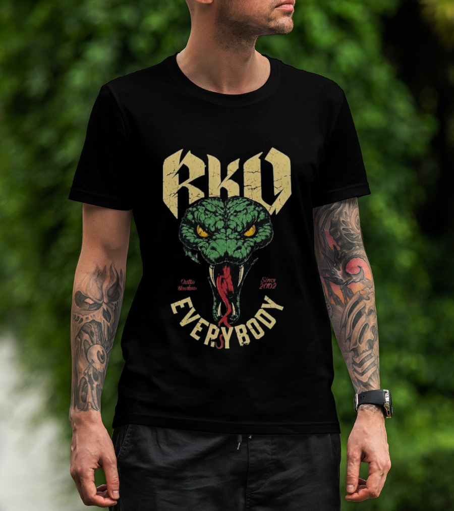 Randy Orton RKO Viper Outta Nowhere Everybody Since 2002 T-Shirt