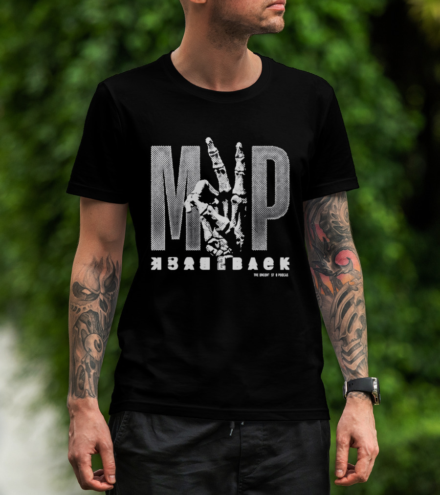 Shai Gilgeous Alexander MVP Back To Back 2025 2026 Oklahoma City Thunder NBA Skeleton Hand T-Shirt