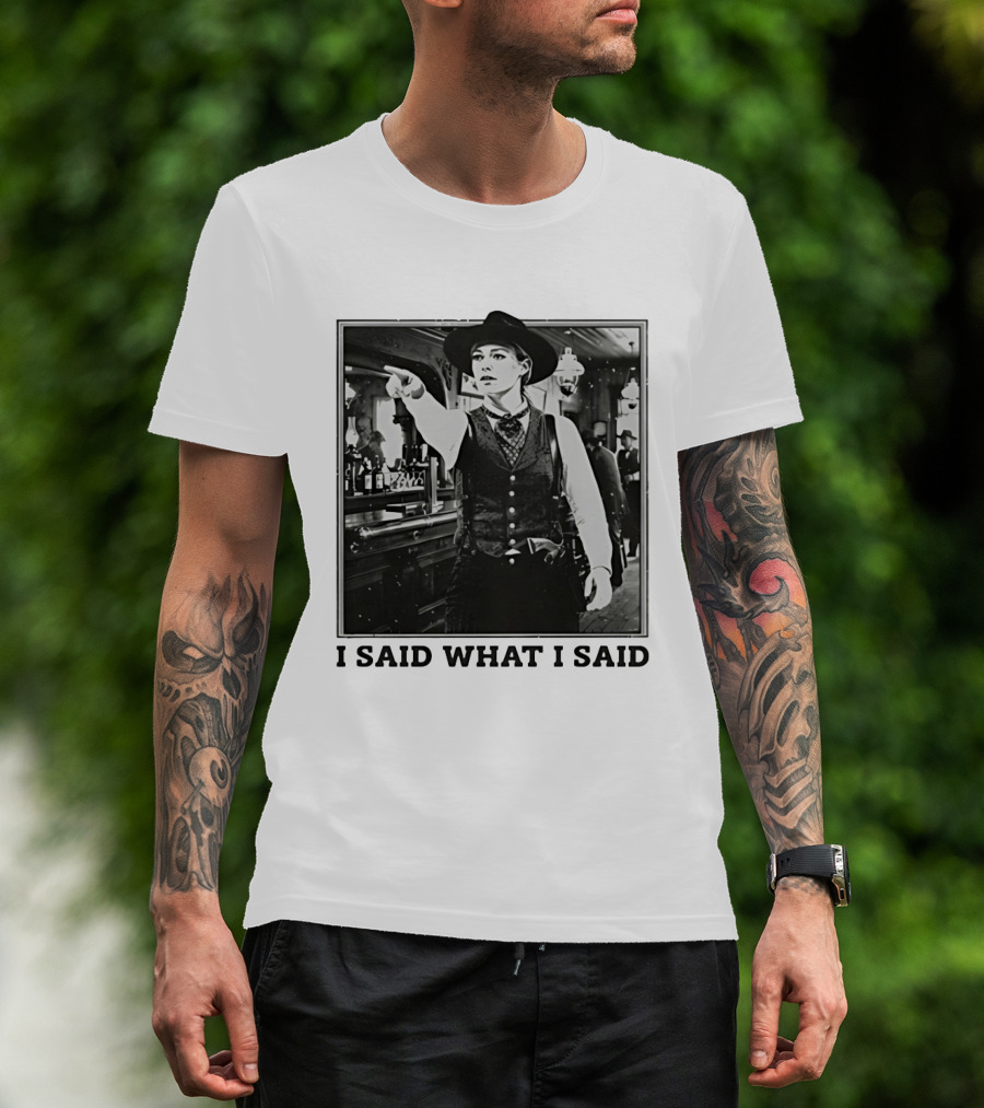 Sophie Cunningham Cowgirl I Said What I Said Indiana Fever T-Shirt