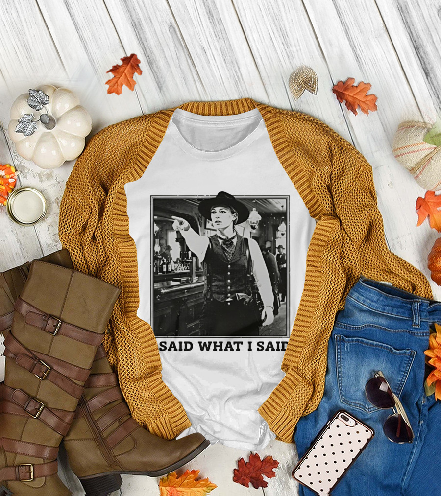Sophie Cunningham Cowgirl I Said What I Said Indiana Fever T-Shirt