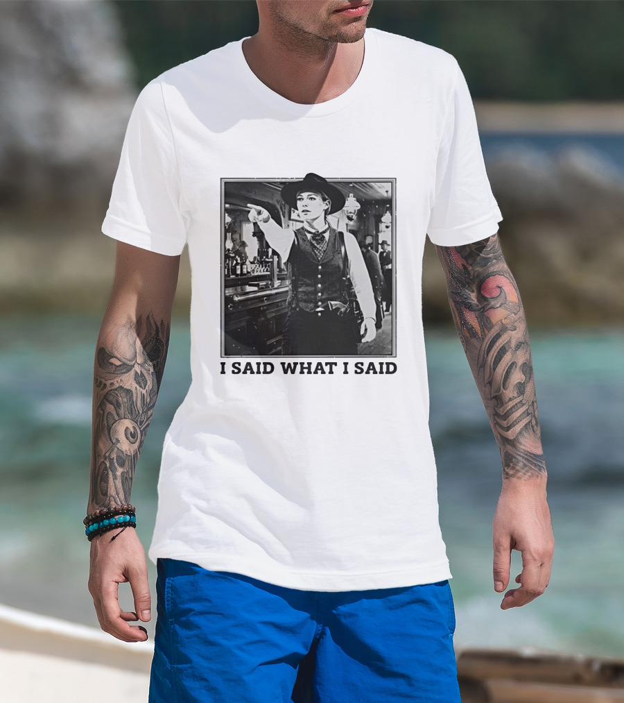 Sophie Cunningham Cowgirl I Said What I Said Indiana Fever T-Shirt