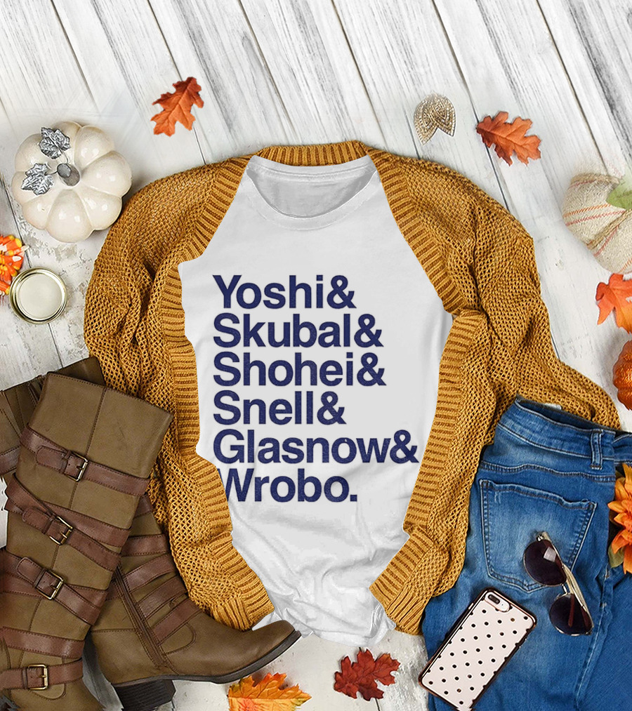 Yoshi Skubal Shohei Snell Glasnow Wrobo Dodgers Pitchers Ampersand T-Shirt