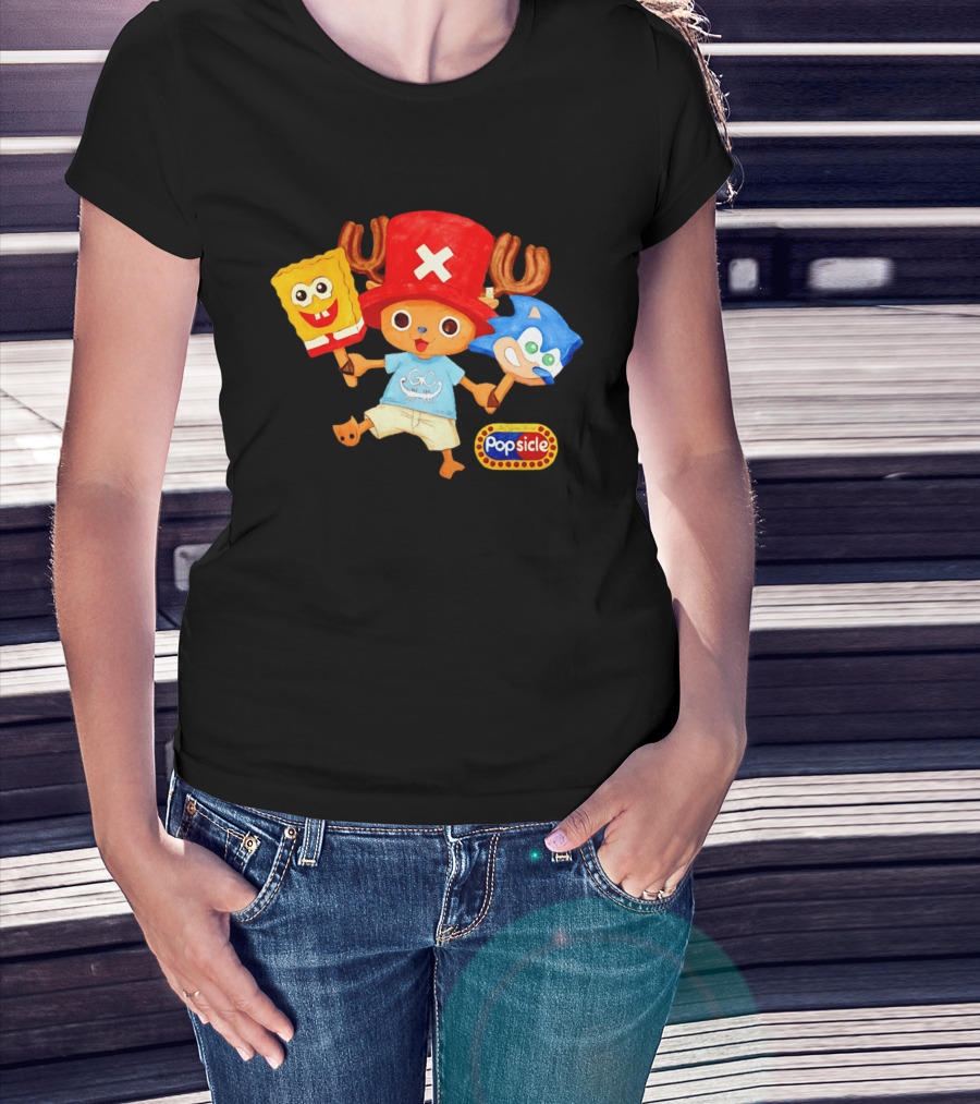 Chopper Popsicle SpongeBob Sonic T-Shirt