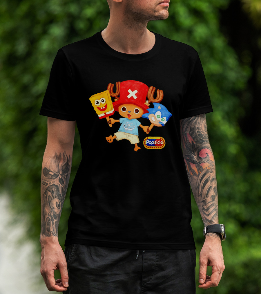 Chopper Popsicle SpongeBob Sonic T-Shirt