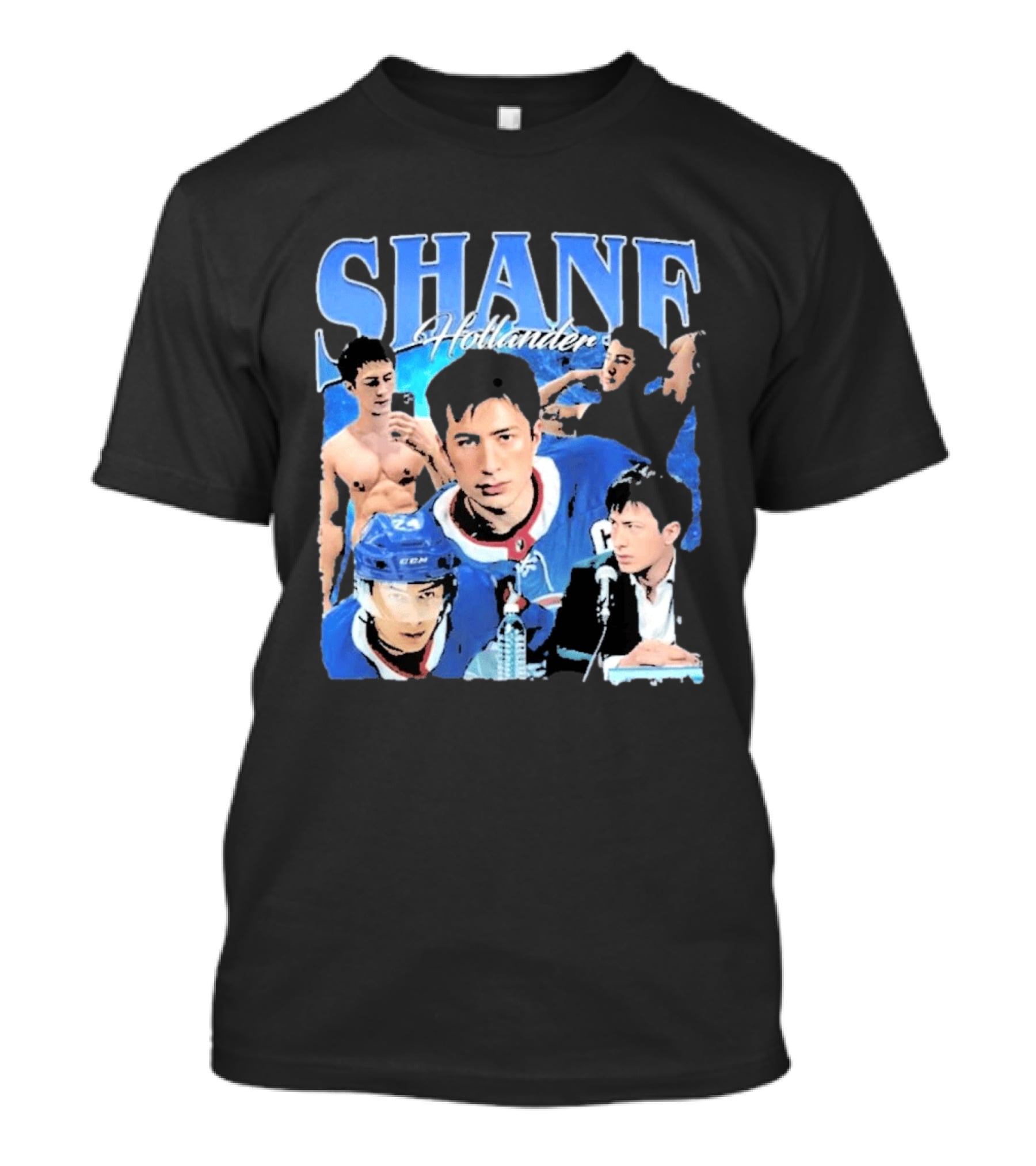 Shane Hollander Hockey Player Collage Hudson Williams T-Shirt