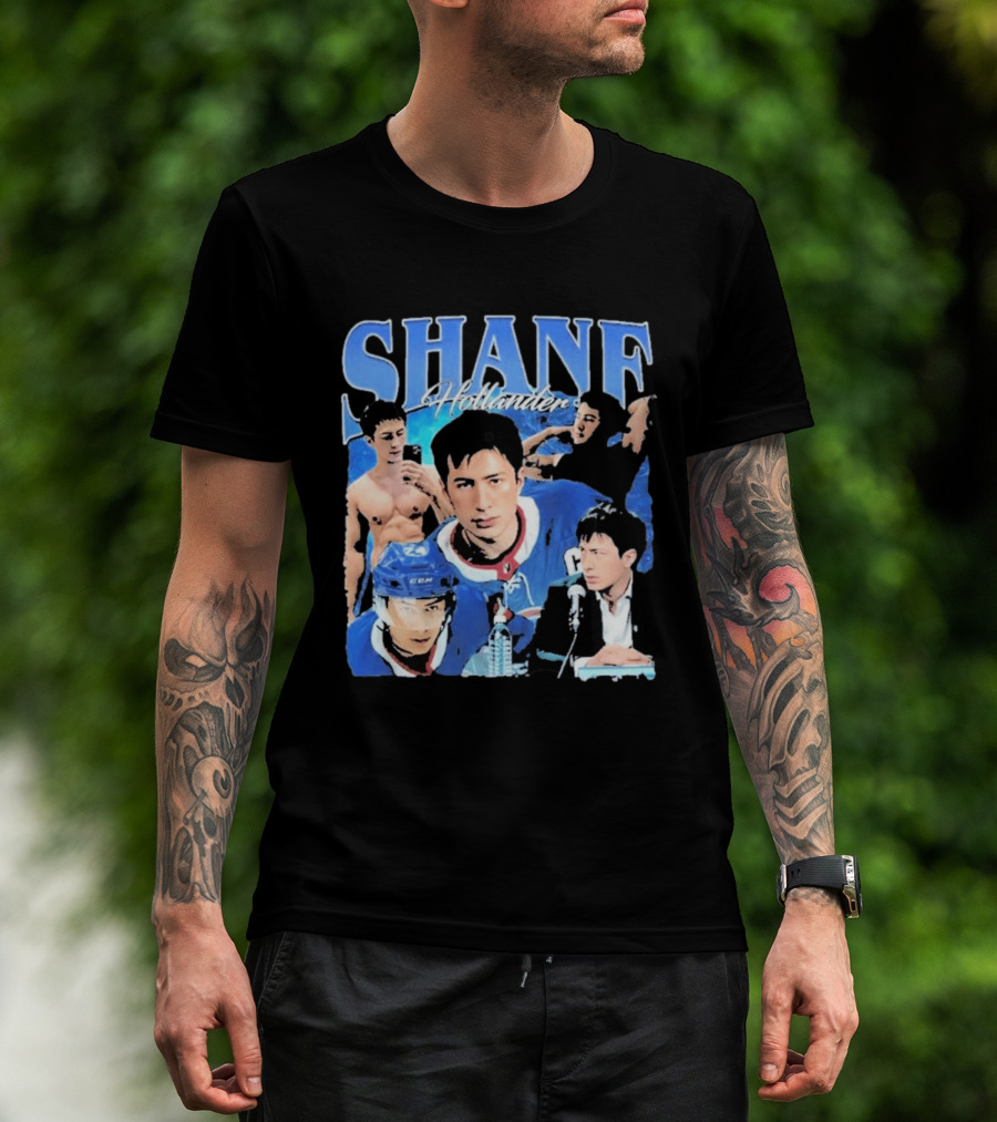 Shane Hollander Hockey Player Collage Hudson Williams T-Shirt