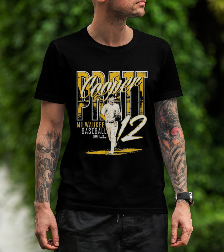 Cooper Pratt Milwaukee Baseball 12 Player Name T-Shirt