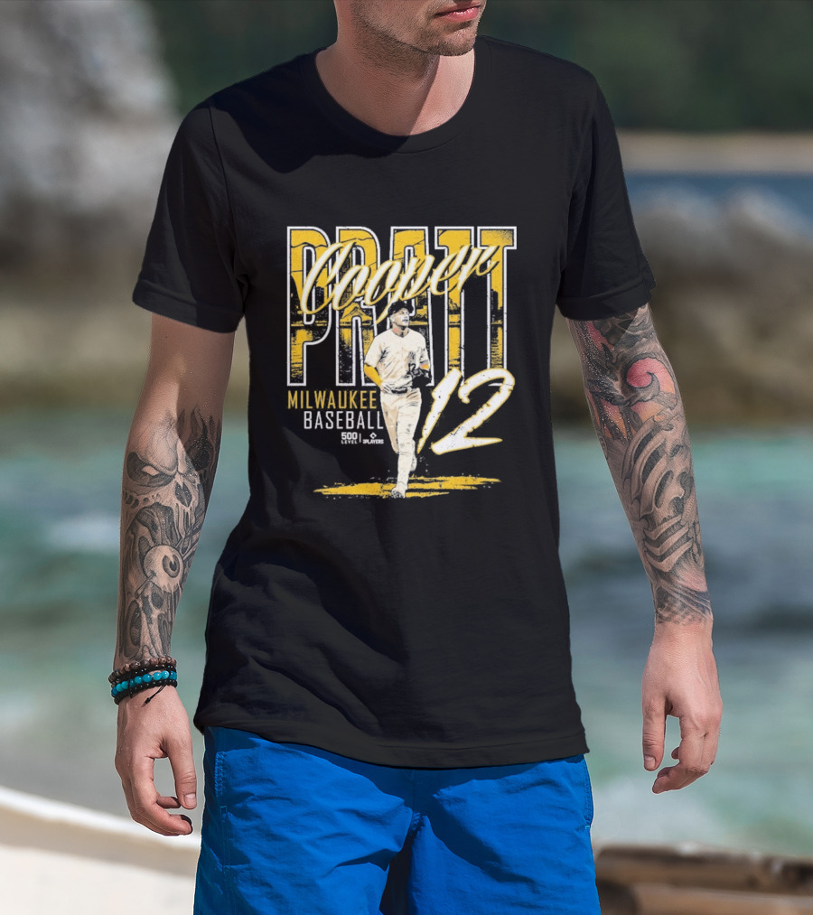 Cooper Pratt Milwaukee Baseball 12 Player Name T-Shirt