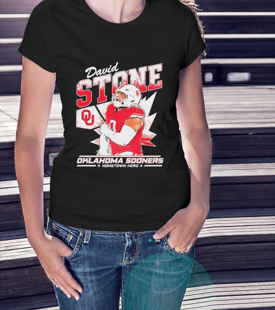 David Stone Oklahoma Sooners Hometown Hero OU Football Star T-Shirt