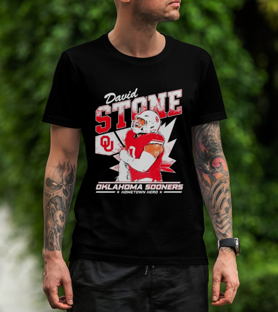 David Stone Oklahoma Sooners Hometown Hero OU Football Star T-Shirt