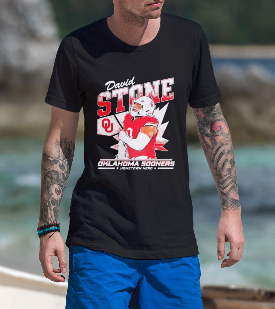 David Stone Oklahoma Sooners Hometown Hero OU Football Star T-Shirt