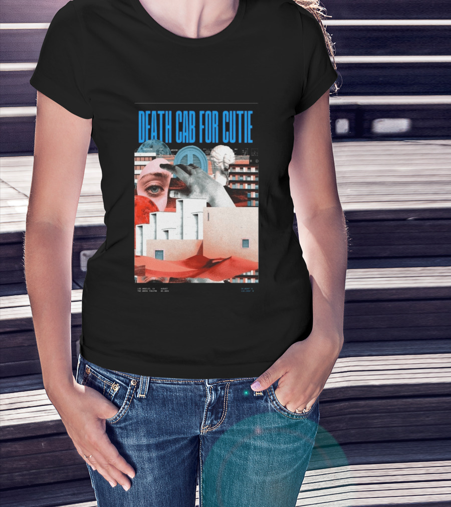 Death Cab For Cutie August 03 2026 Los Angeles The Greek Theatre Collage T-Shirt