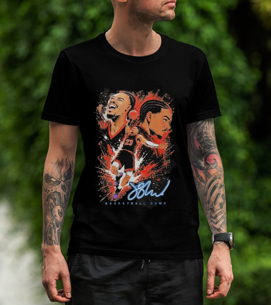 Jamal Shead Basketball Camp Signature And Number 23 T-Shirt