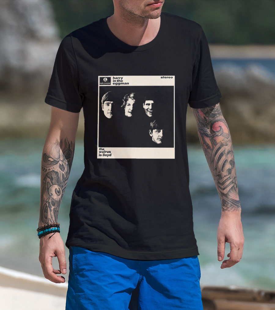 Parlophone Harry In The Eggman The Walrus Is Lloyd Stereo T-Shirt