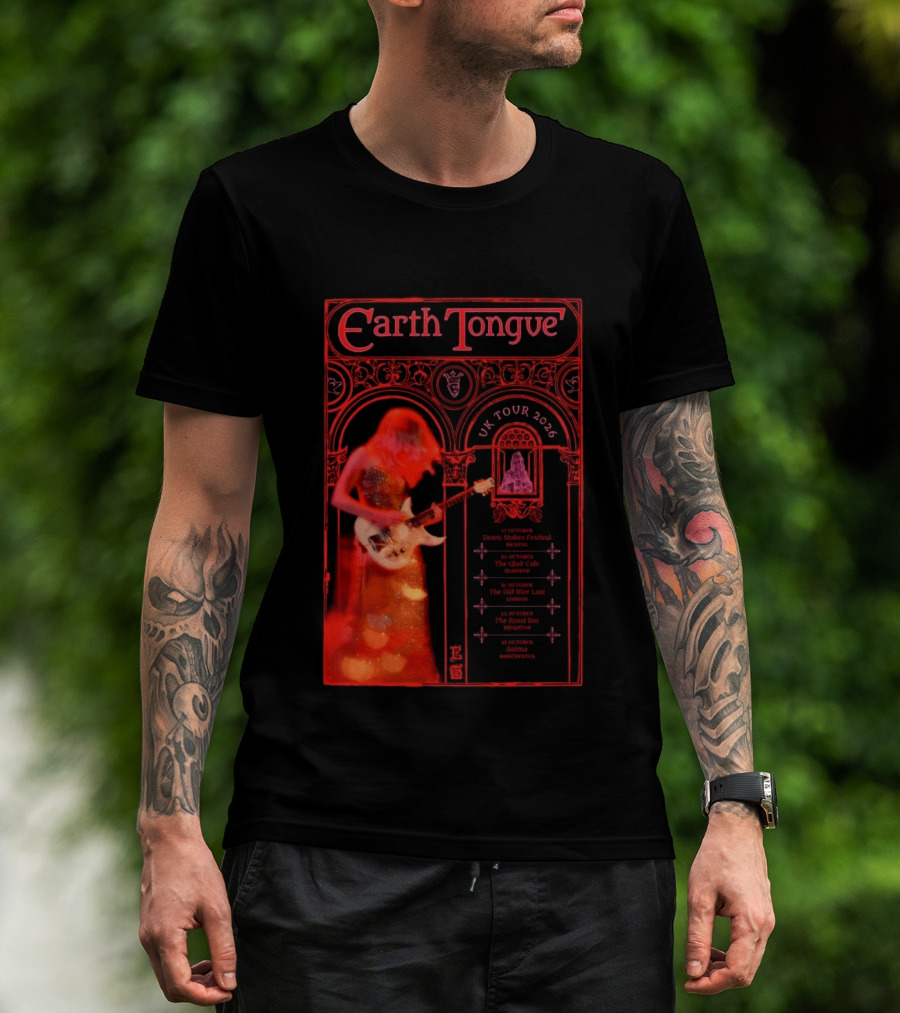 Earth Tongue UK Tour 2026 Down Stokes Festival Bristol Gilded Gothic Artistry T-Shirt