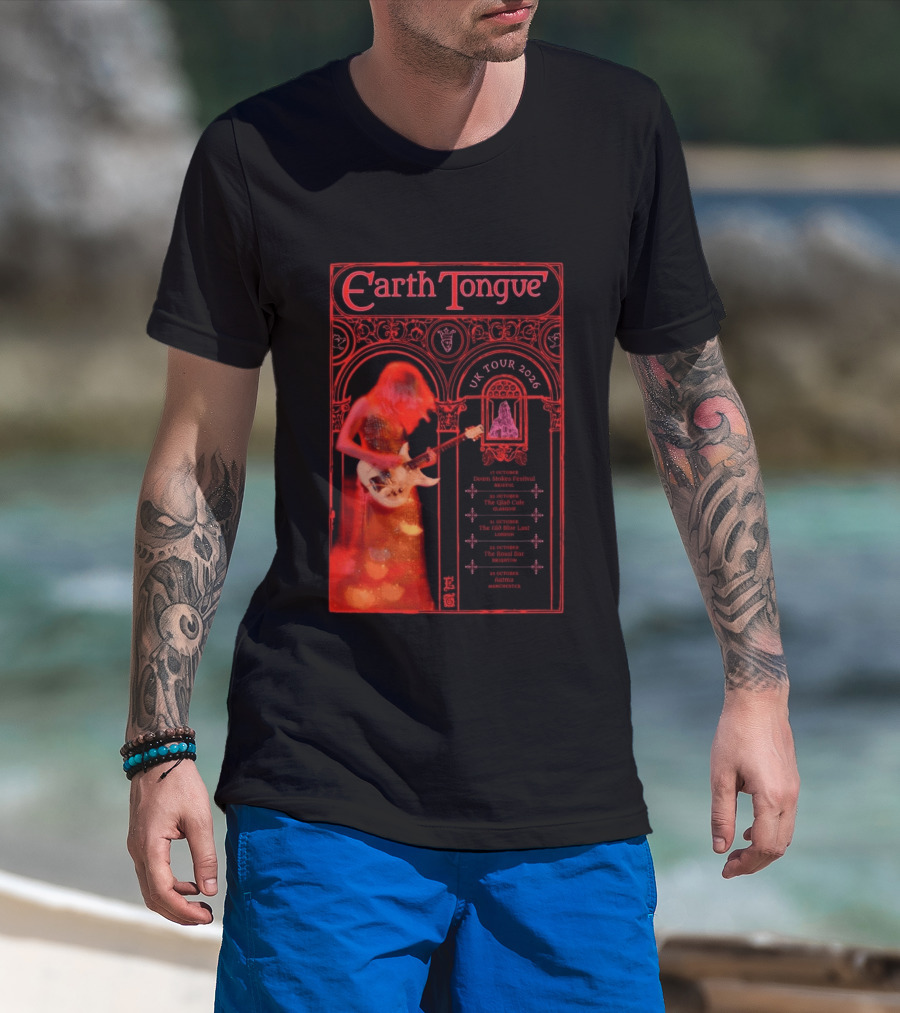 Earth Tongue UK Tour 2026 Down Stokes Festival Bristol Gilded Gothic Artistry T-Shirt